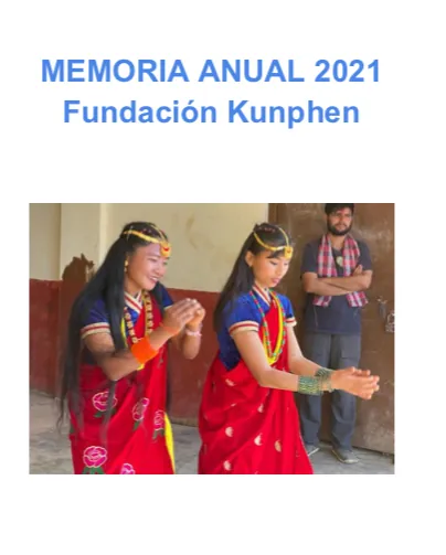Portada de la memoria de actividad de 2021